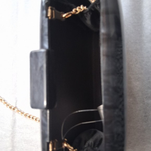 NWT Marbled Acrylic Evening Clutch Bag - Picture 7 of 9